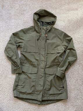 REI Skyline Ridge Parka Rain Jacket Green Large